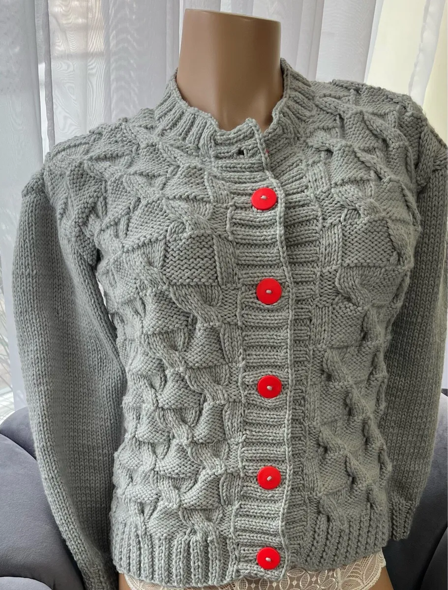 Handknit Cardigan - Image 1