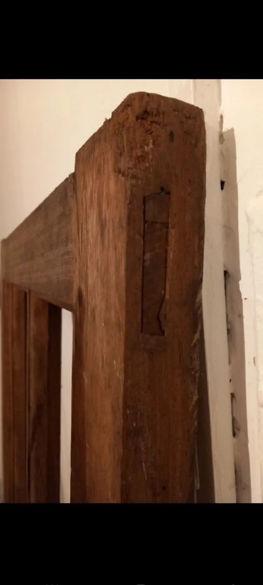 solid teak doors pair - Image 2