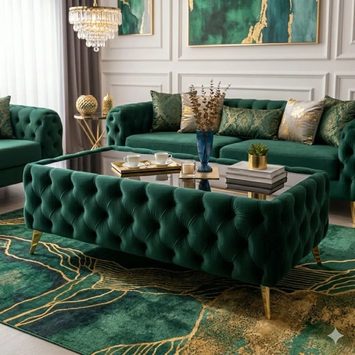 Chester Coffe Tables with Glass - Image 3
