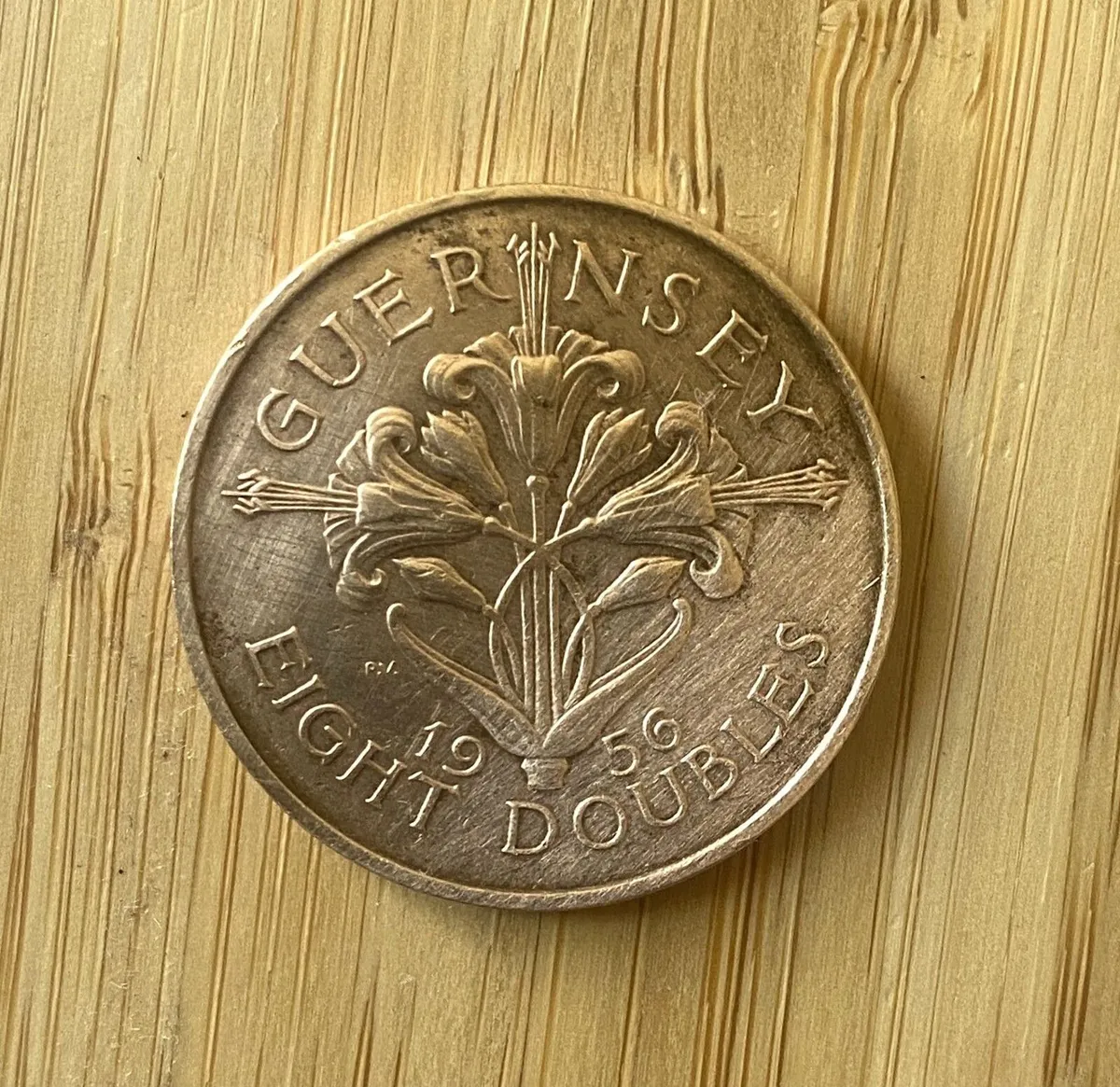 Guernsey Penny, 1956 - 8 Doubles, Elizabeth II - Image 2