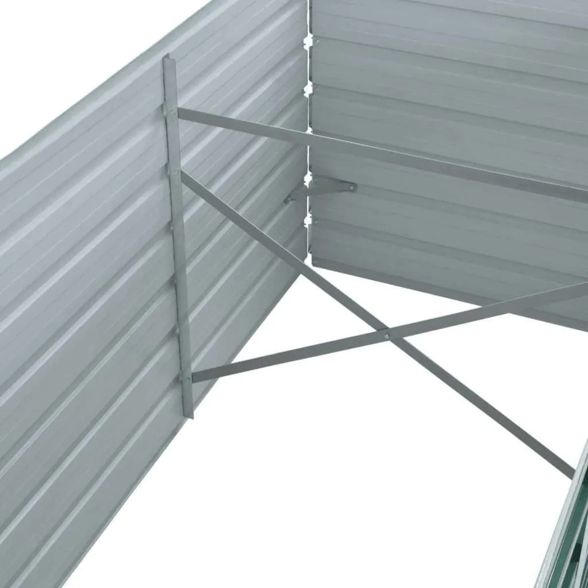 Raised Garden Bed 160cm Galvanised Steel Planter B - Image 3