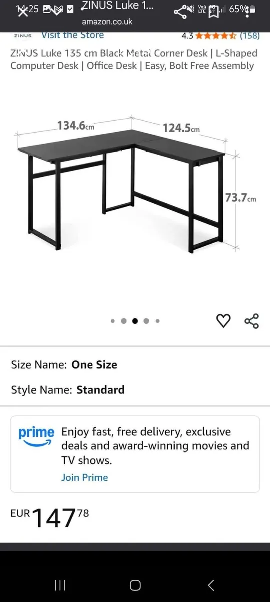 Office L Shaped table - Image 2