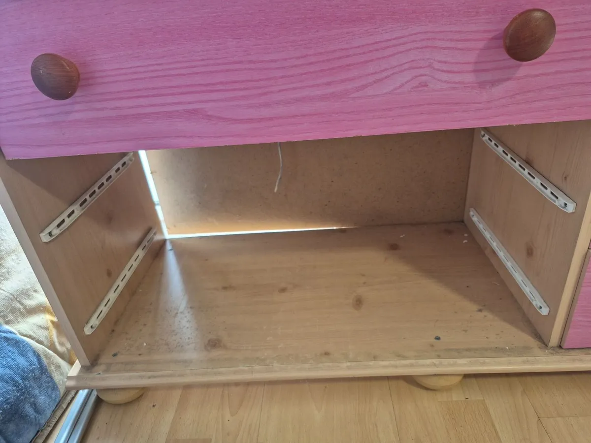 Chest of Drawers Pink & Pine - Image 2