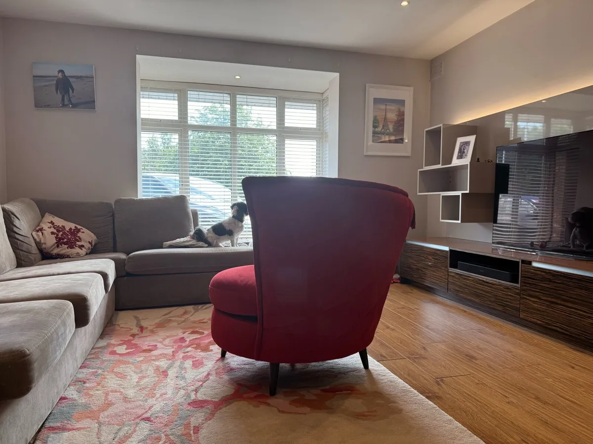 Red Swivel Accent chair - Image 2