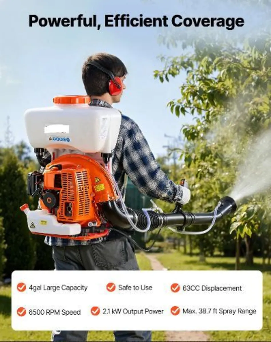 Backpack Fogger Sprayer, 63CC - Image 1