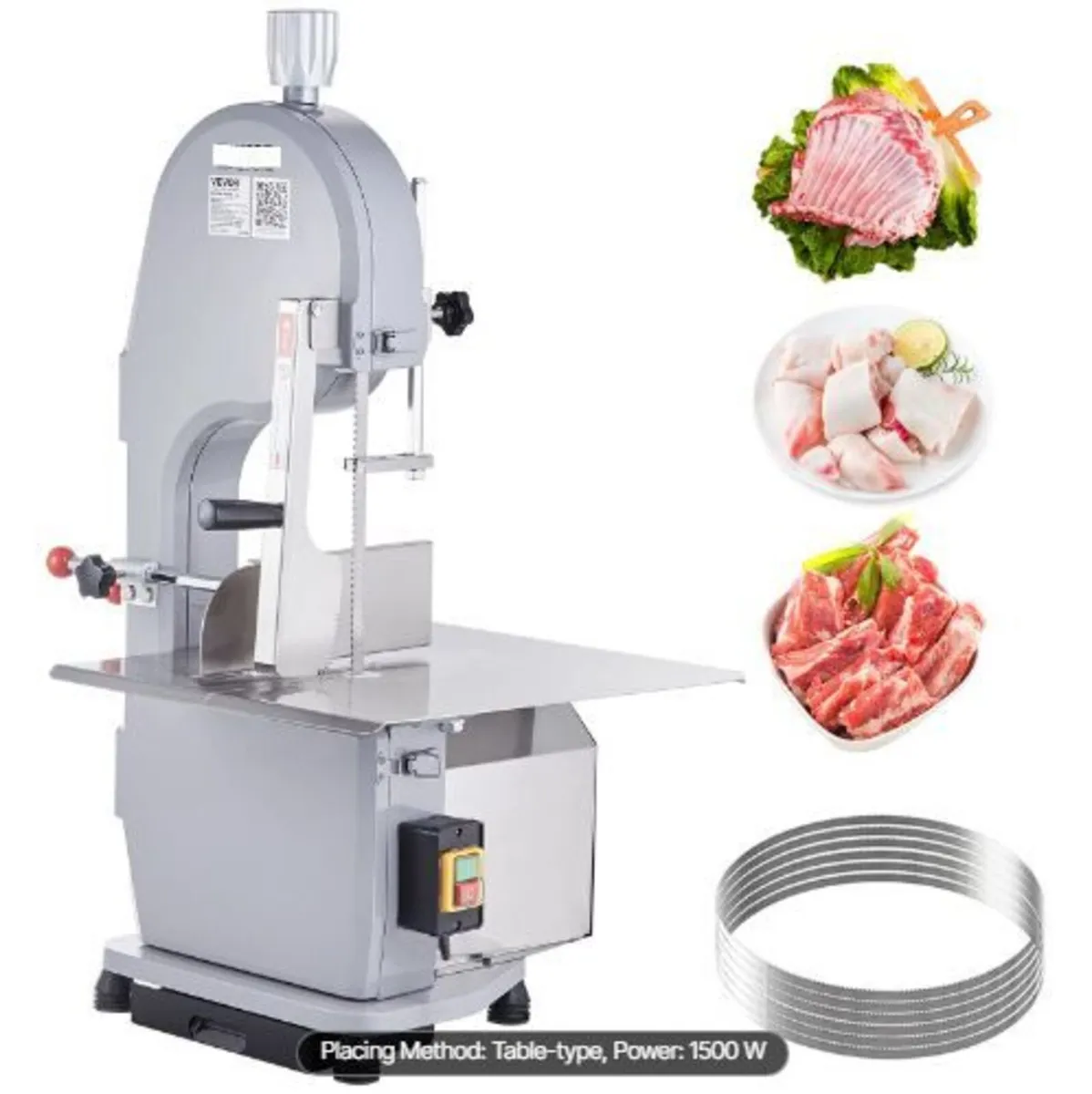 1500W Commercial Electric Meat Bandsaw - Image 1