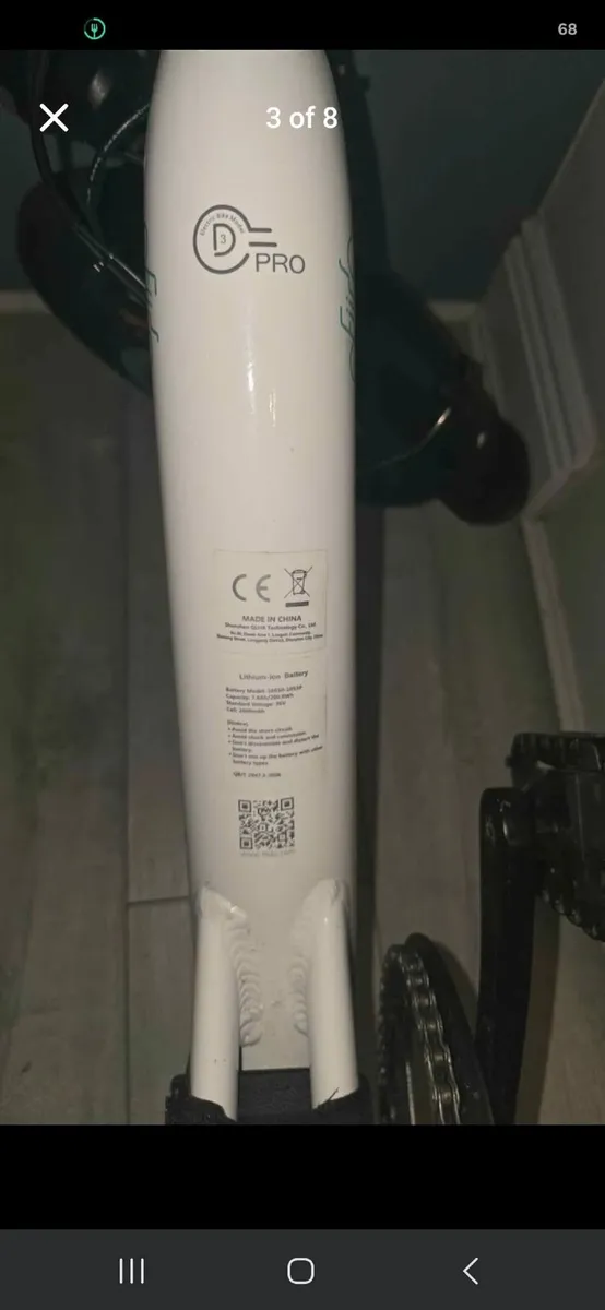 Fiido D3 Pro Electric Folding Bike – Like New – Le - Image 3