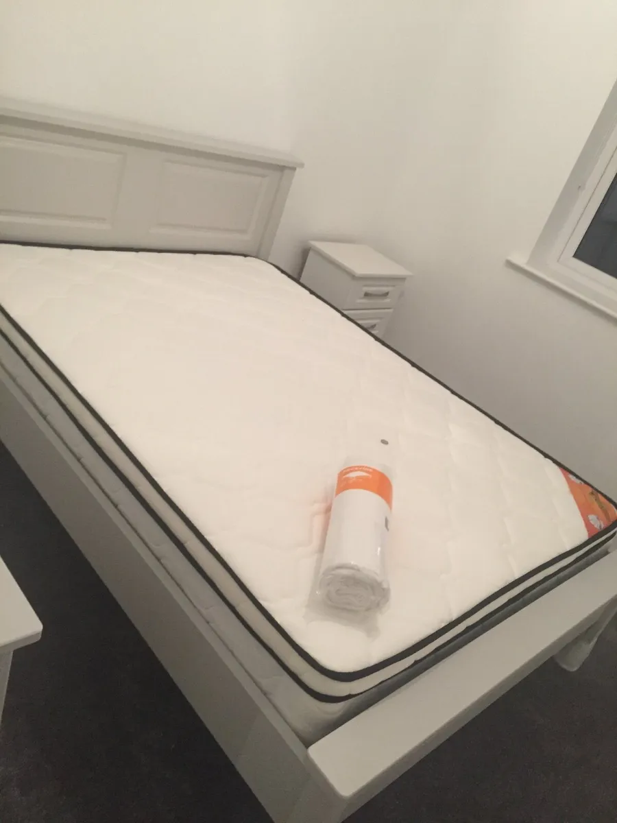 Double Bed Frame - Grey - Image 1