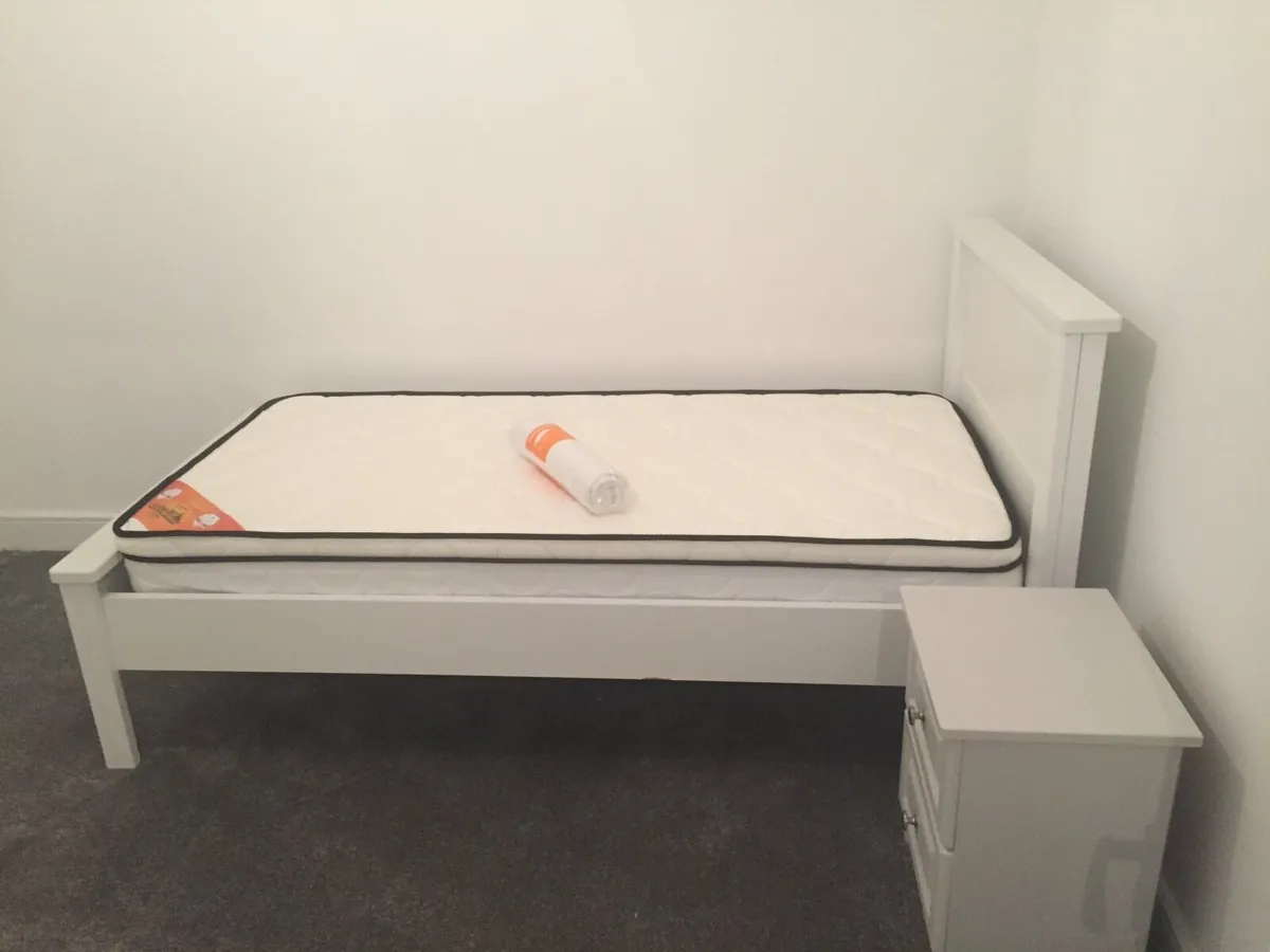Single White Bed Frame - 2 available