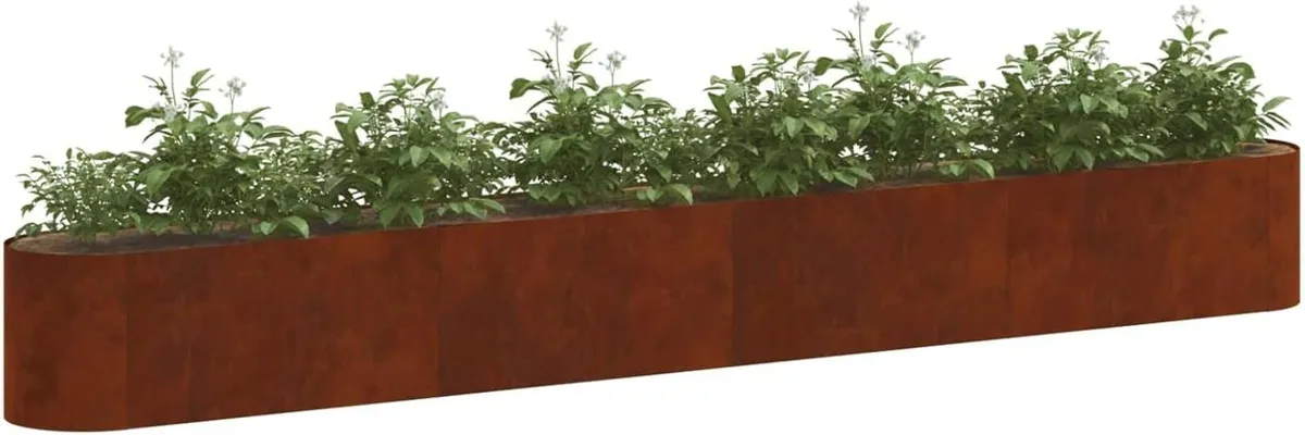 360cm Weathering Steel Raised Garden Bed Large Gar - Image 2