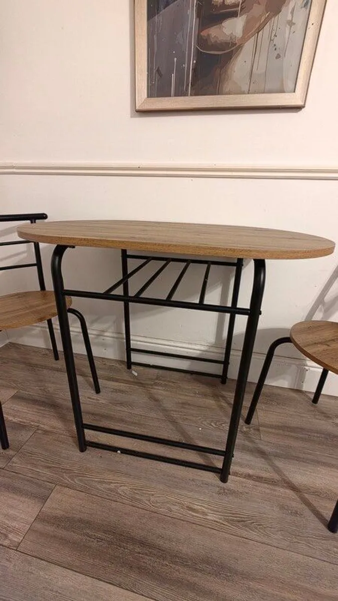 Compact Dining / Coffee Table & 2 Chairs Set - Image 3