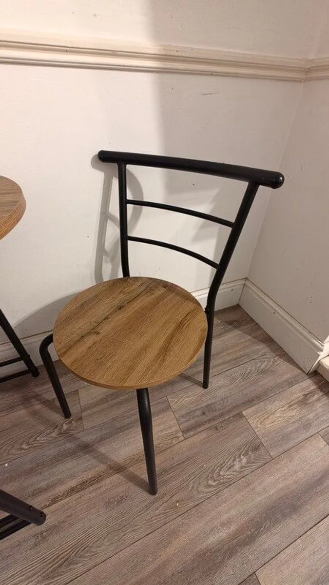 Compact Dining / Coffee Table & 2 Chairs Set - Image 4