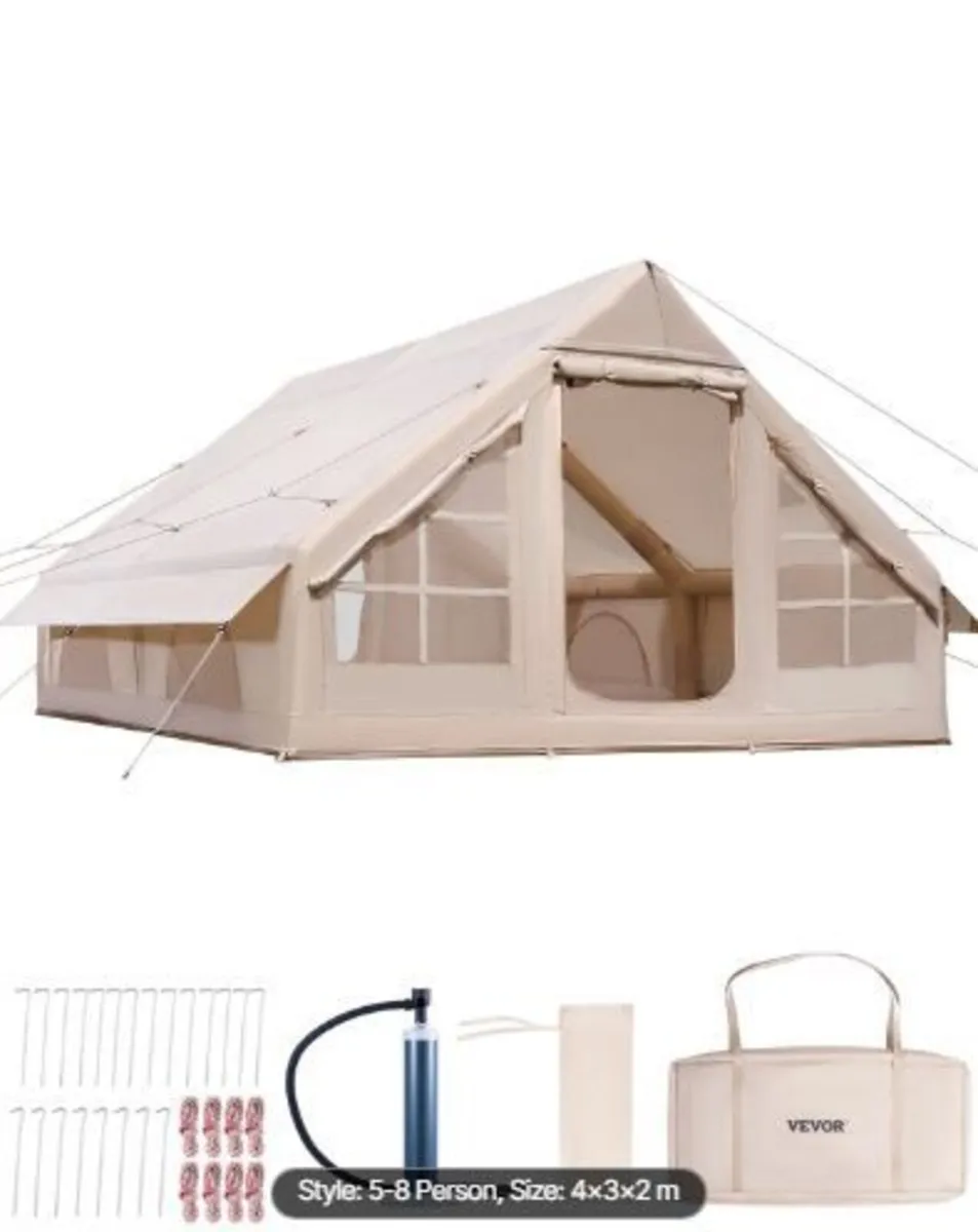 Inflatable Tents for Camping, 5-8 Person - Image 1