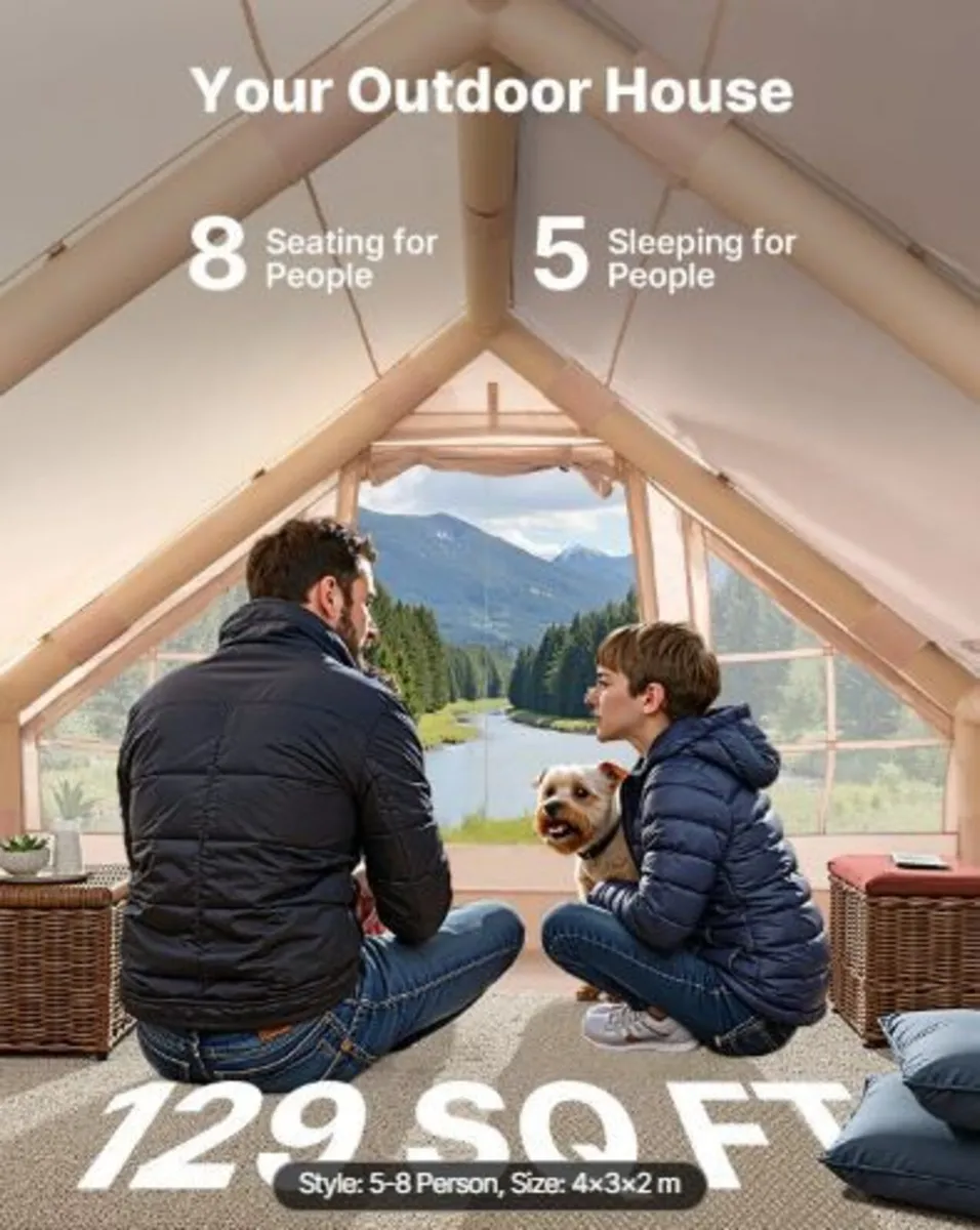 Inflatable Tents for Camping, 5-8 Person - Image 4