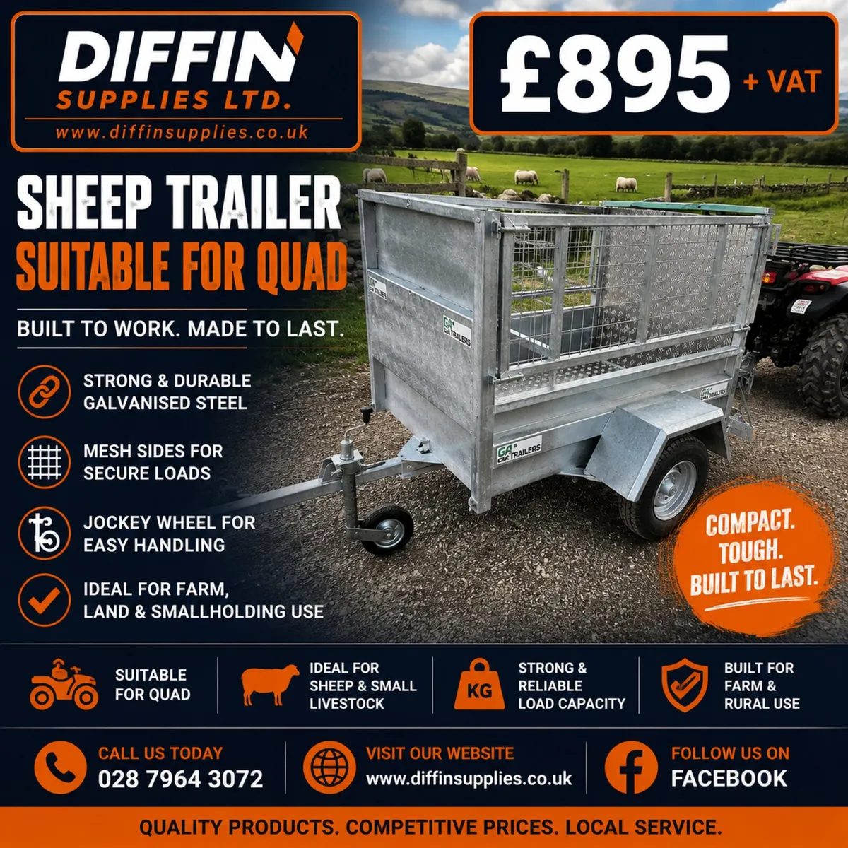 QUAD TRAILER 5' X 3' - Image 1