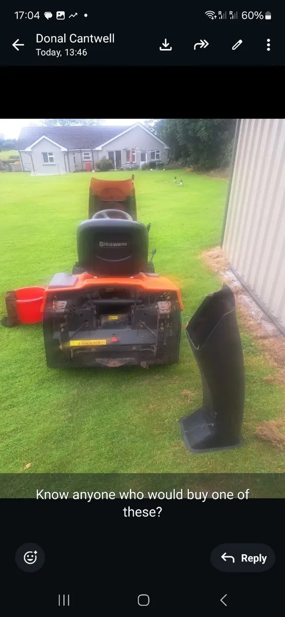 Husqvarna CTH 172 rideon lawnmower - Image 4