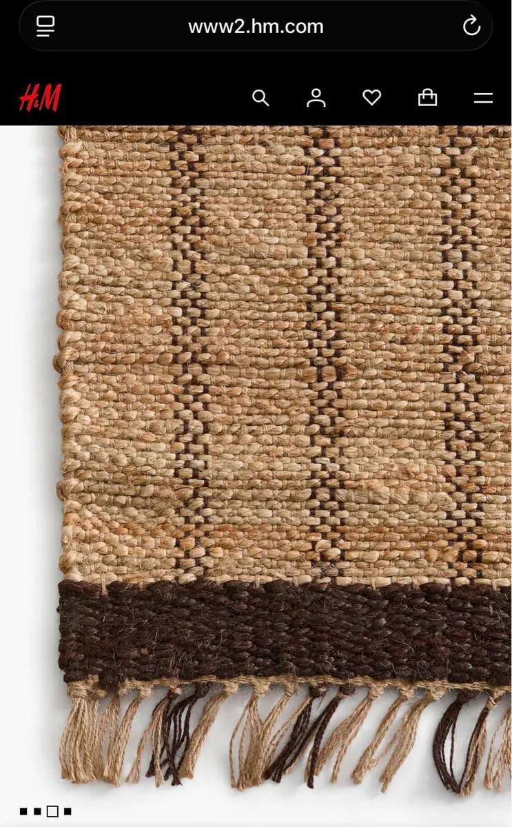 LARGE FRINGED JUTE RUG(200x300) - H&M - Image 2