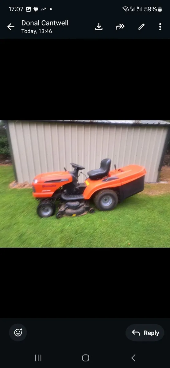 Husqvarna CTH 172 rideon lawnmower - Image 1
