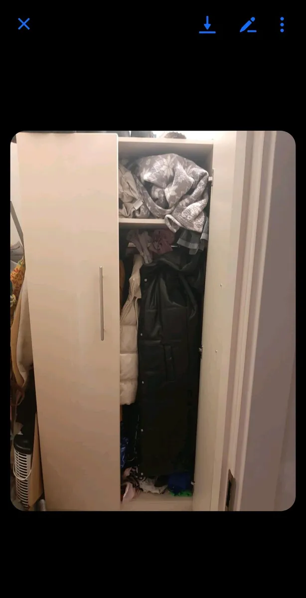 2 high gloss wardrobes - Image 2