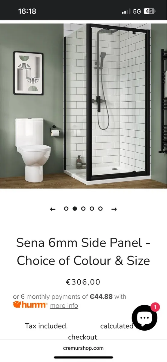Shower side panel door BRAND NEW HALF PRICE - Image 1