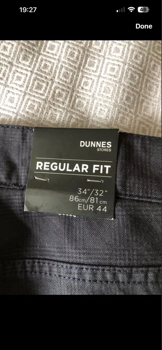 Mens BNWT trousers W34” x L 32” €10 - Image 2