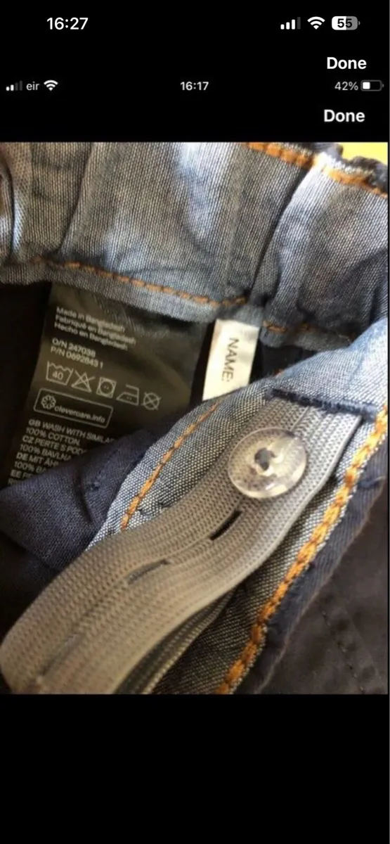 Boys BNWT navy trousers age 7/8 €8 - Image 3