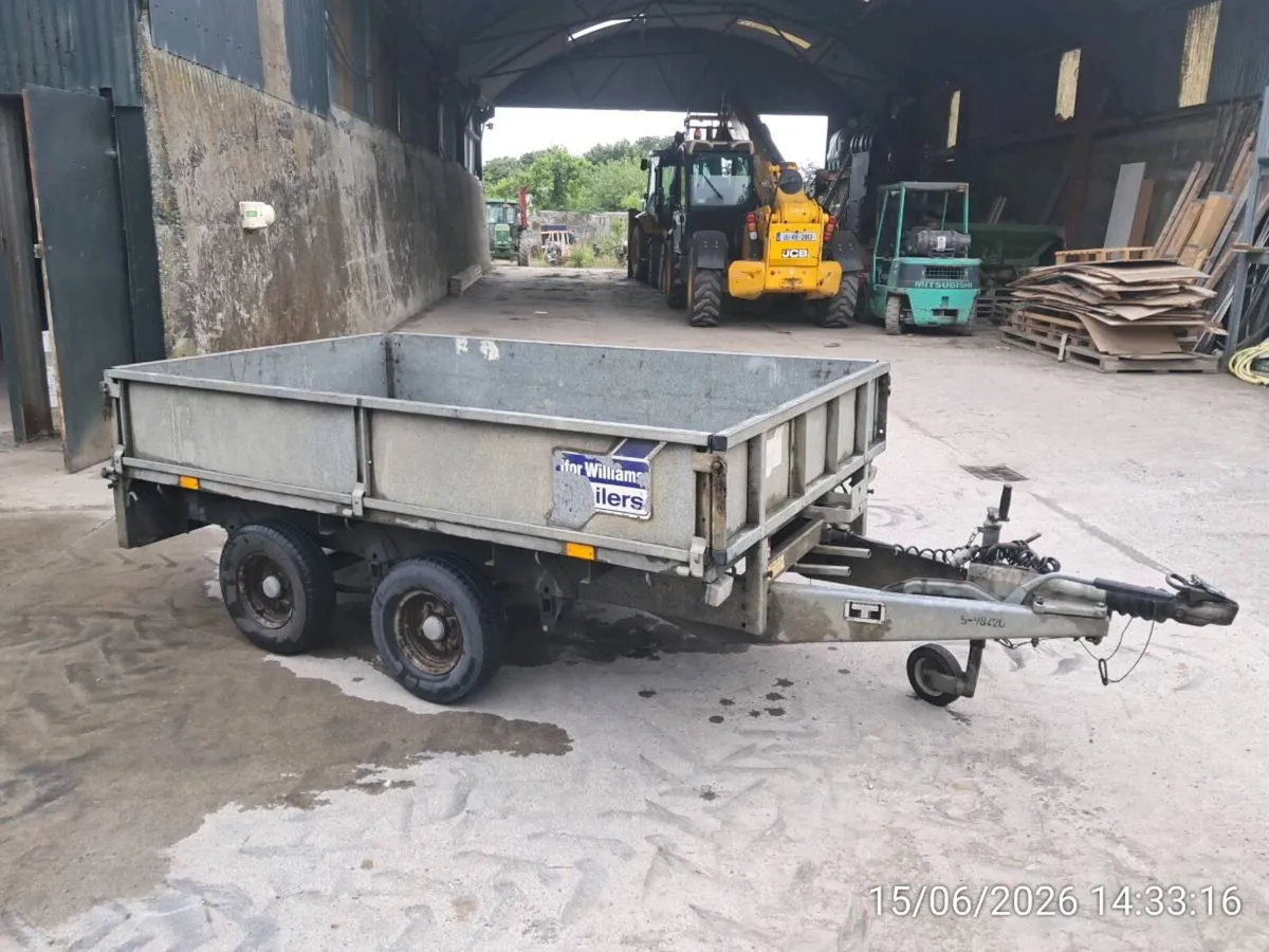 Ifor Williams 8'x5' twin axle dropside trailer. - Image 3