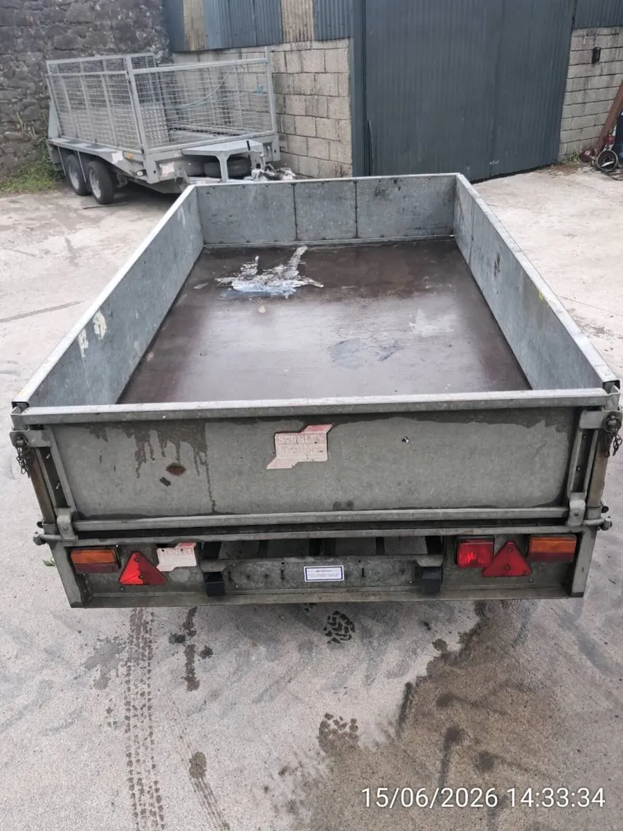 Ifor Williams 8'x5' twin axle dropside trailer. - Image 4