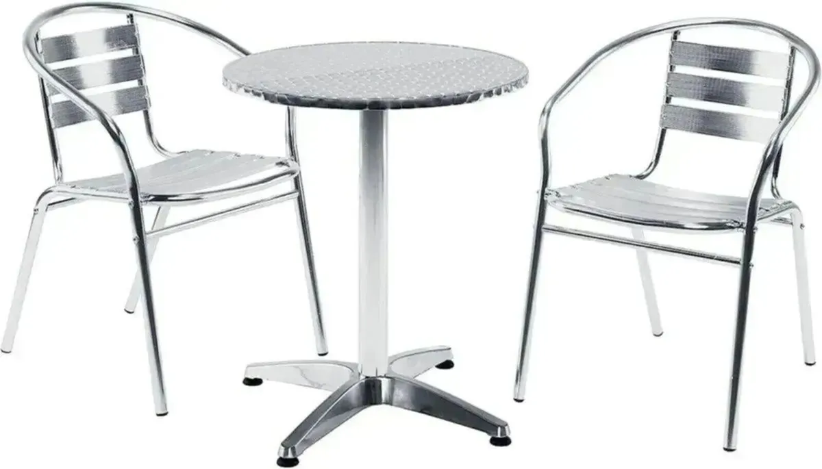 Bistro Bar Table Round Tabletop Dining Wine - Image 2