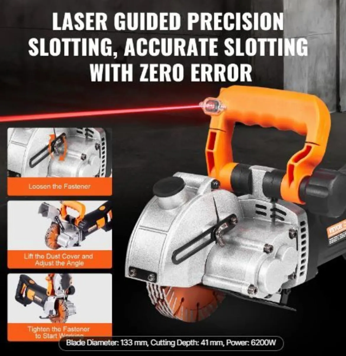 Electric Wall Chaser, Wall Groove Cutting Machine - Image 4