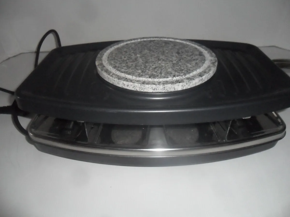 raclette grill with natural stone - Image 4