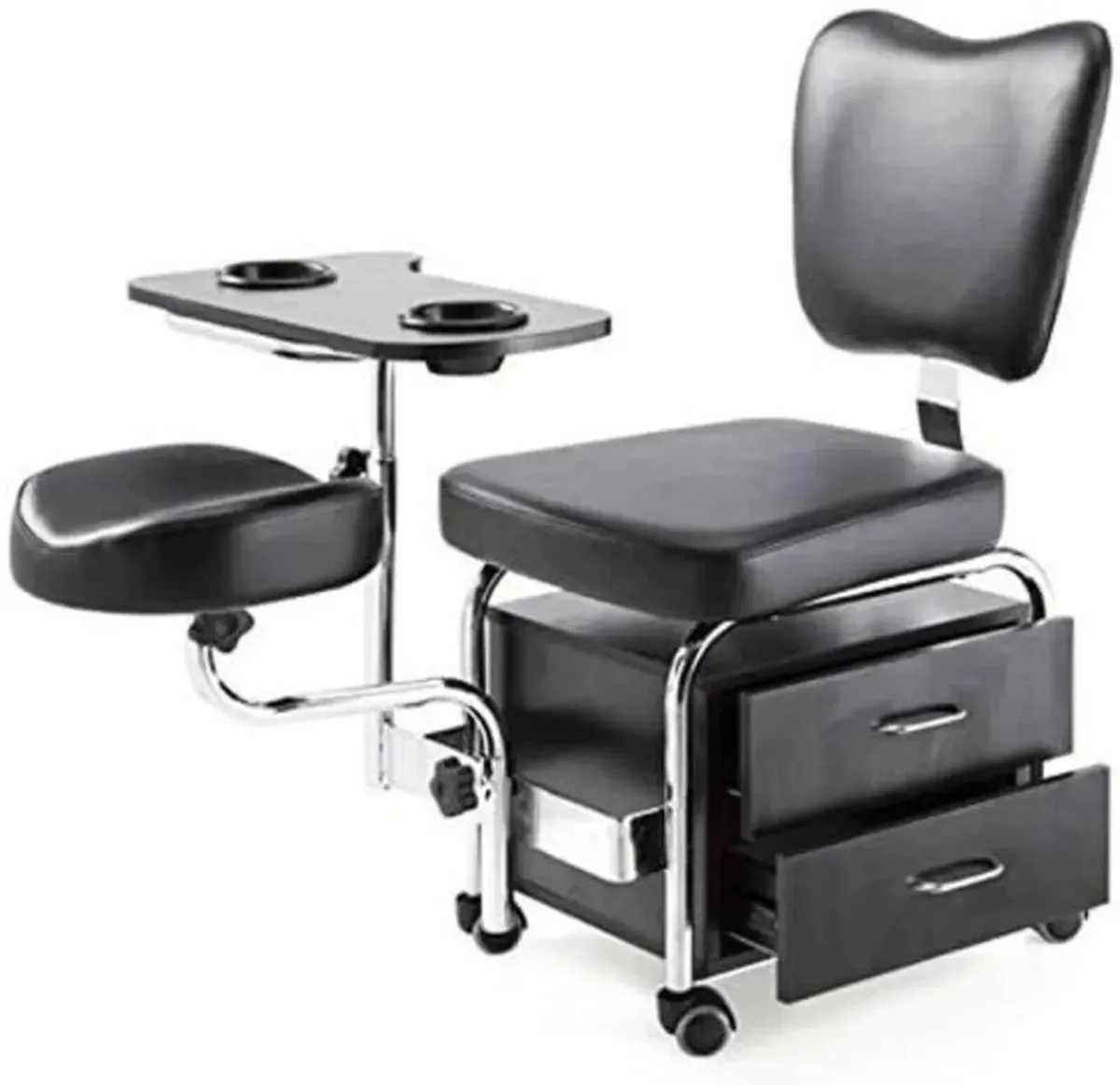 Manicure Pedicure Nail Station Chair Desk Stool - Image 3