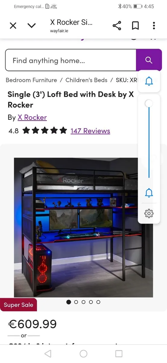 Xrocker gaming bed - Image 2