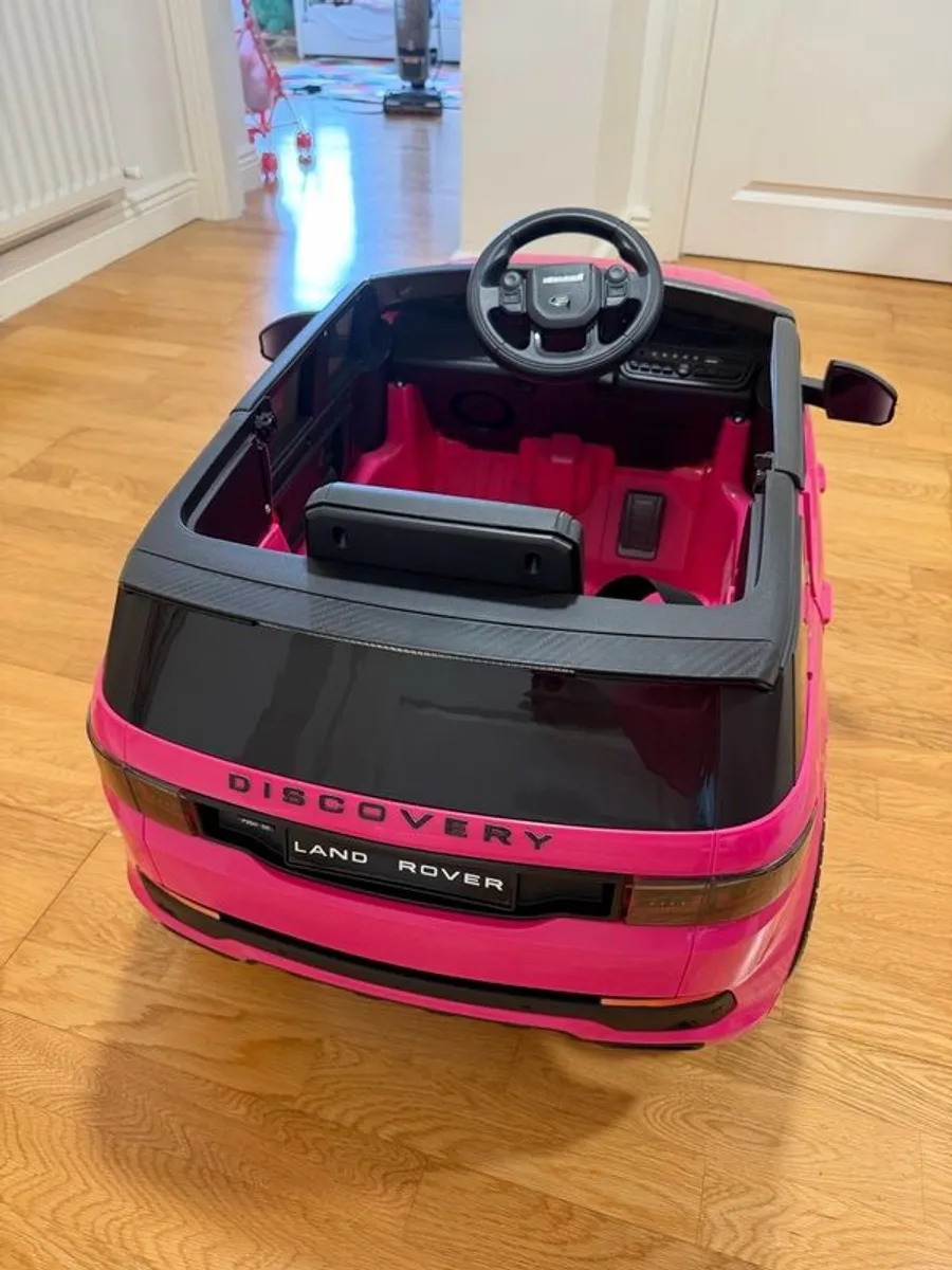 Kids Land Rover Electric Ride on car Pink - Image 2