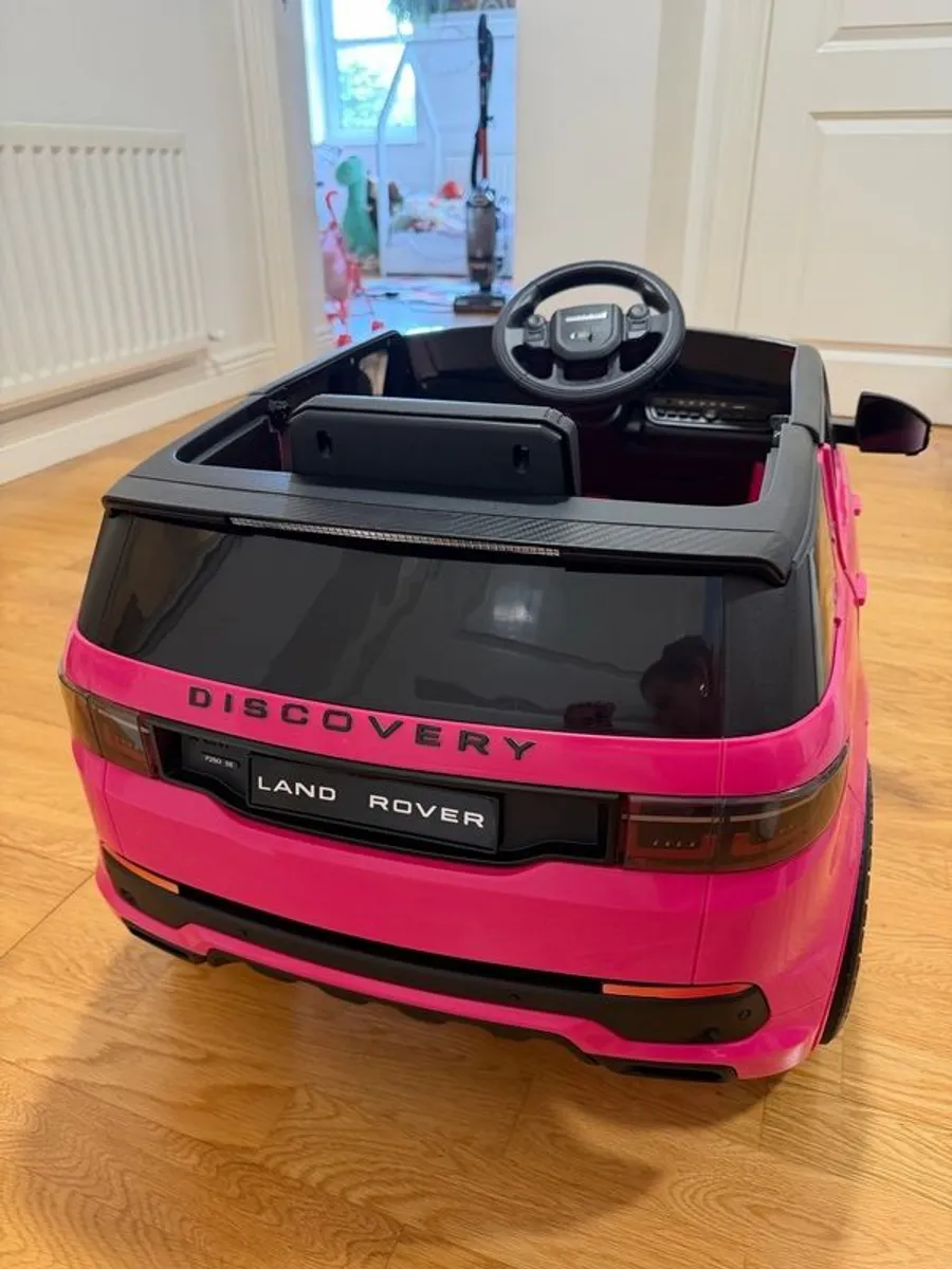 Kids Land Rover Electric Ride on car Pink - Image 3