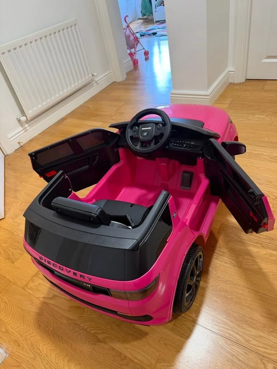 Kids Land Rover Electric Ride on car Pink - Image 4