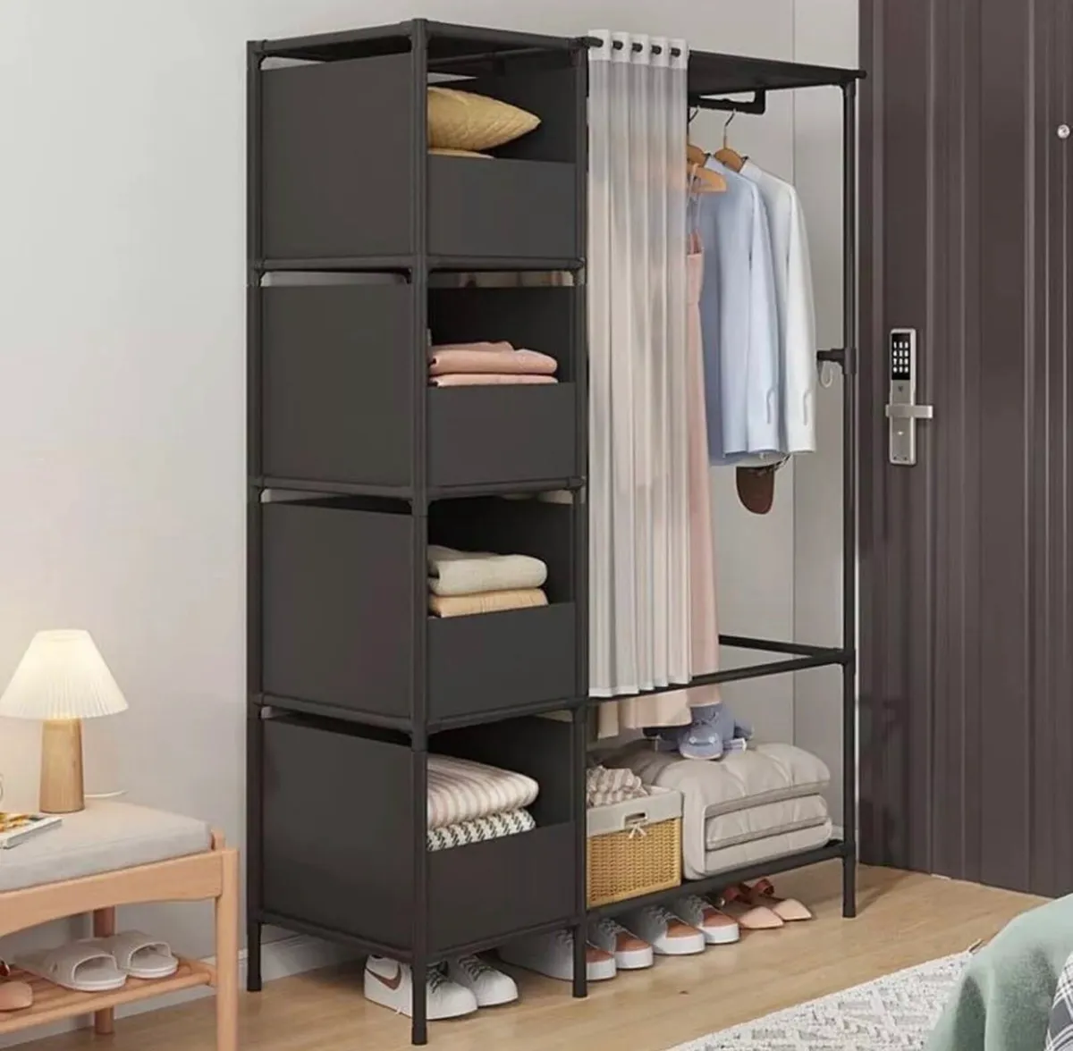 New Clothes Rail with Storage Shelves - Image 2
