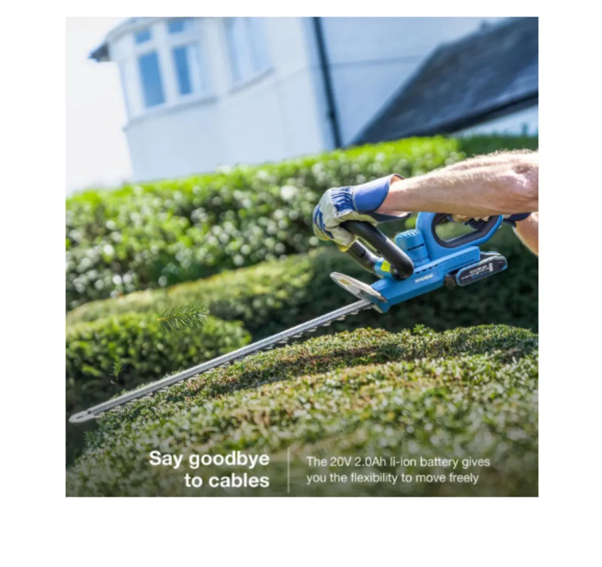 Hyundai 20V 510mm Cordless Hedge Trimmer - Image 2