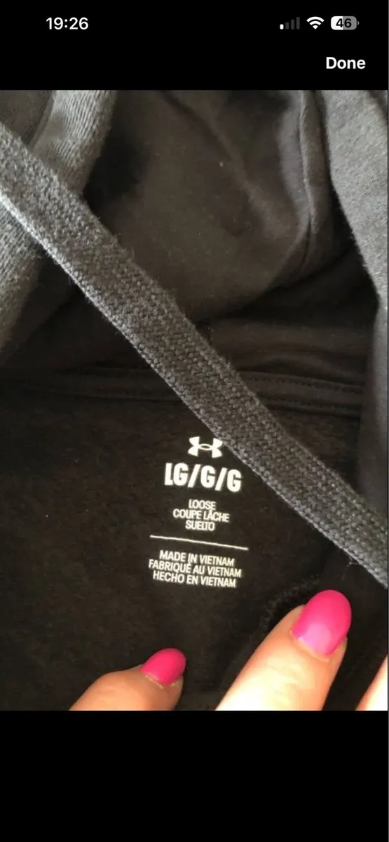 Mens under armour hoodie size L €15 - Image 2