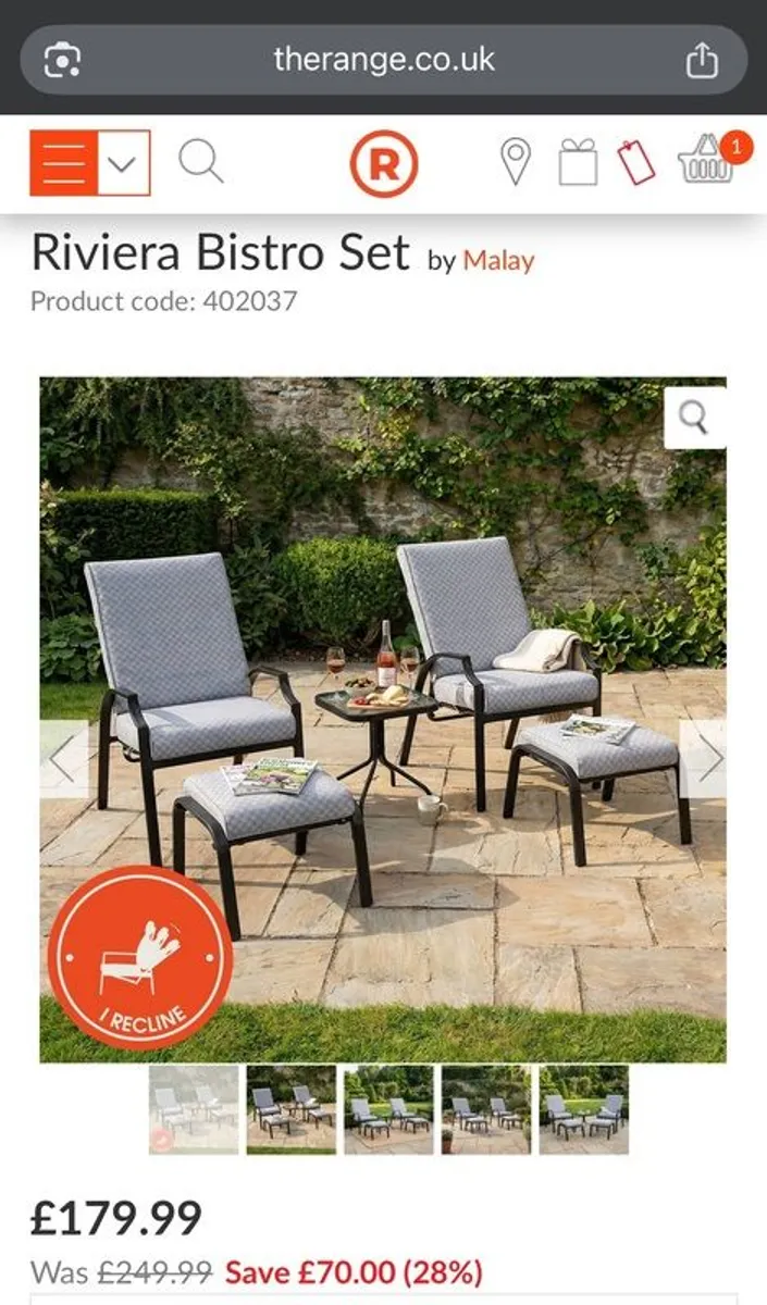 Riviera Bistro set - Image 1