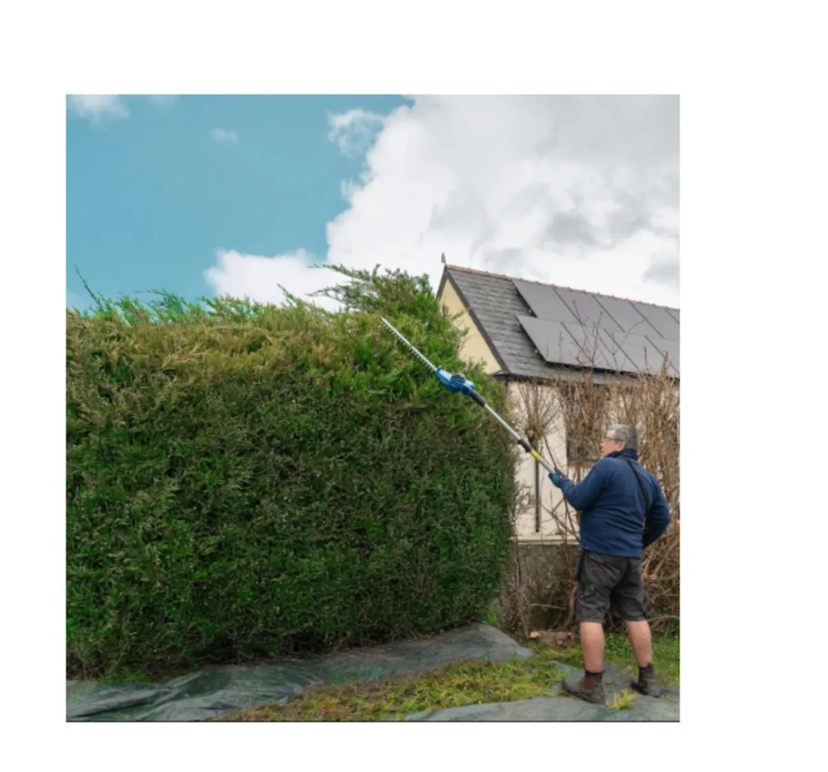 20V 450mm Cordless Long Reach Pole Hedge Trimmer - Image 2