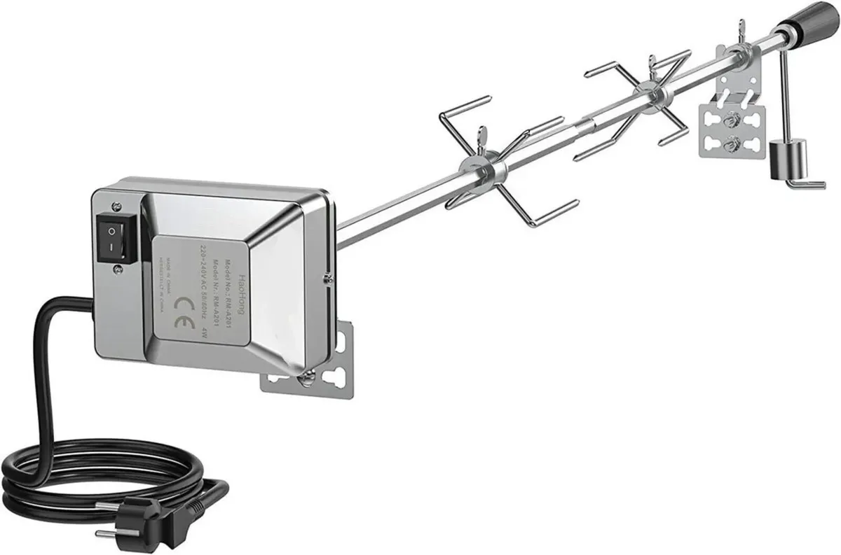 Universal Barbecue Skewer Motor Holder Set - Image 1