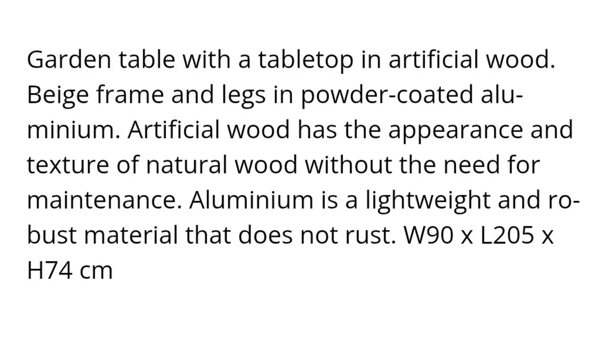 Brand new Large Garden Table - Image 4