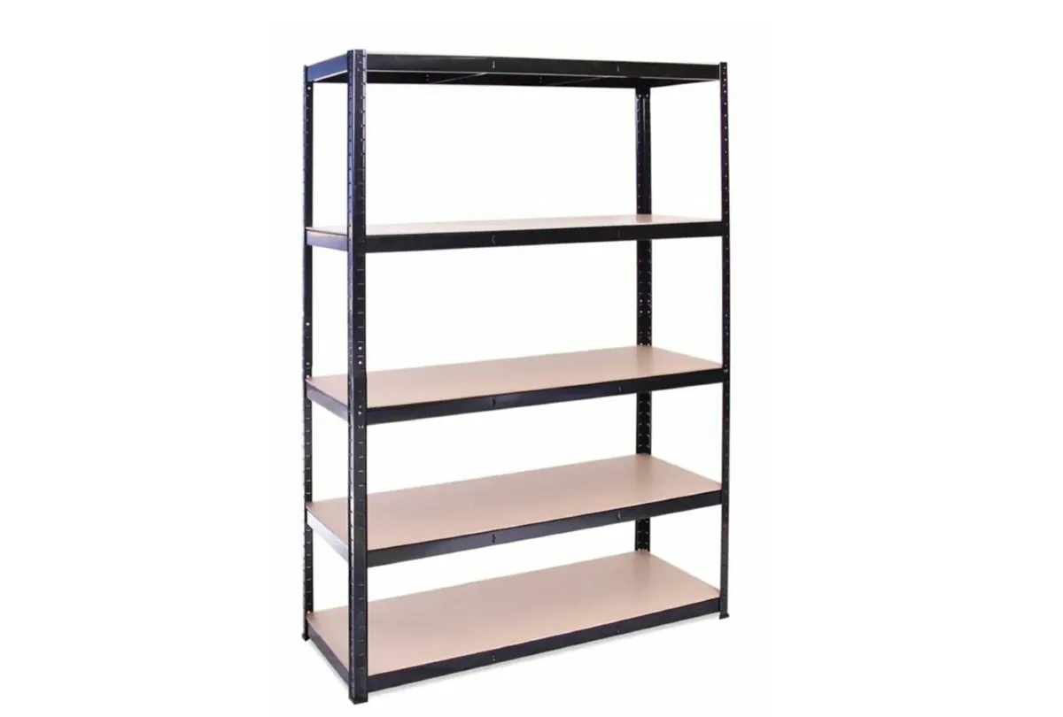 10x bays of flatpacked shelving - Image 4