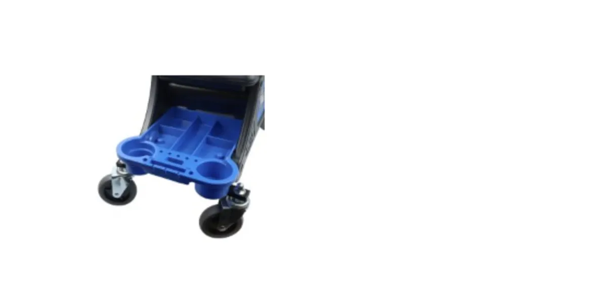 MECHANICS ROLLING STOOL WITH STORAGE TRAYS - Image 2