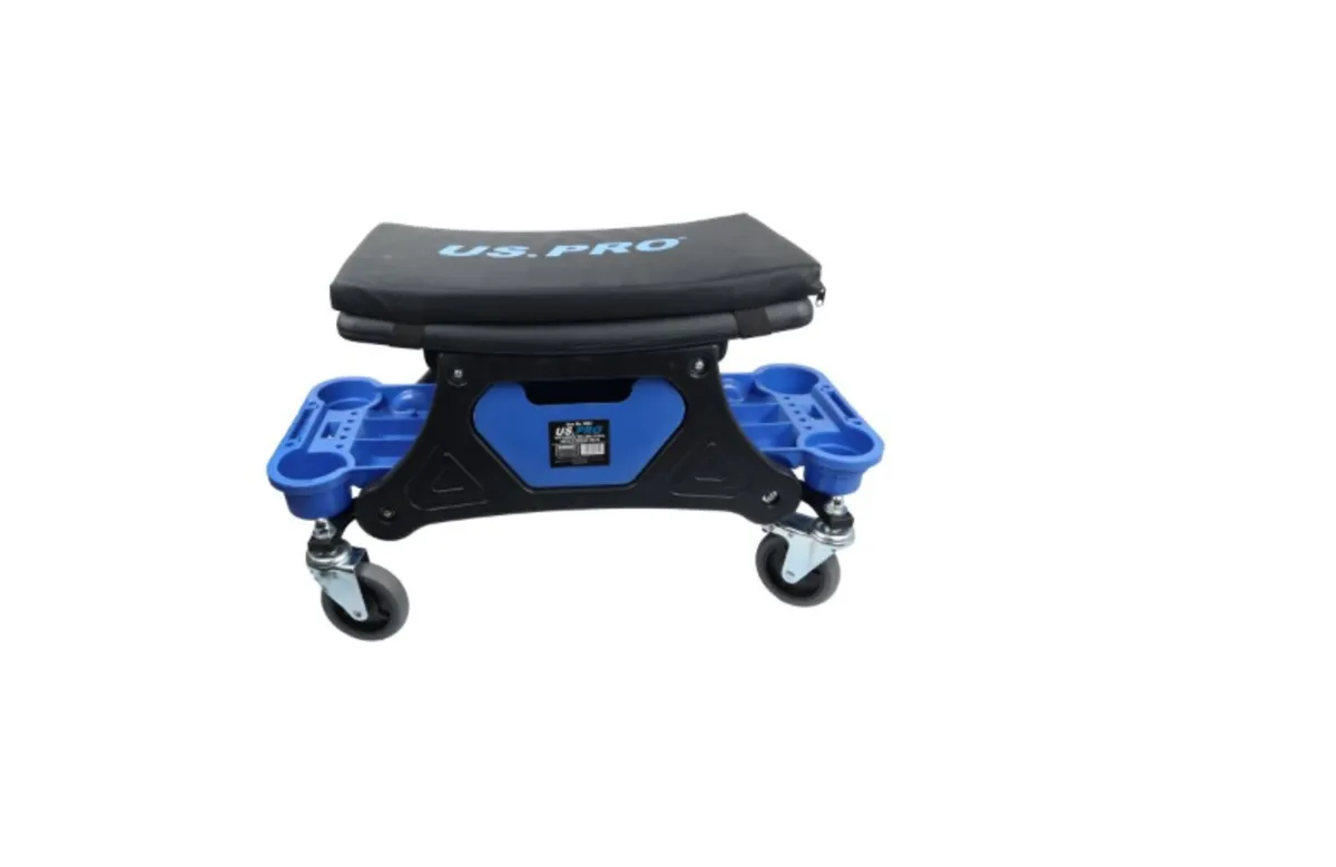 MECHANICS ROLLING STOOL WITH STORAGE TRAYS - Image 1