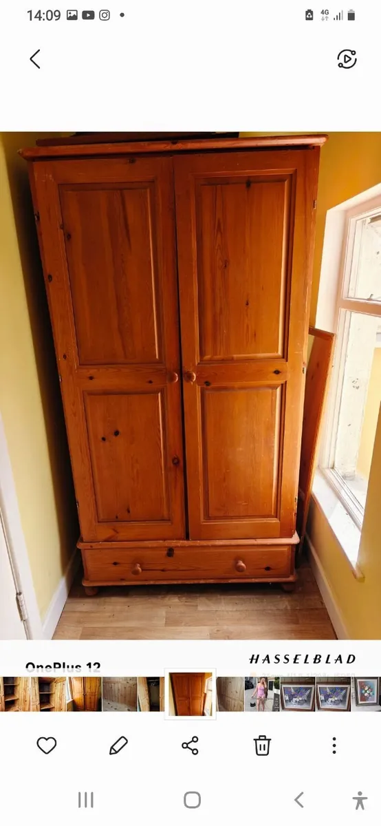 Pine double wardrobe - Image 1