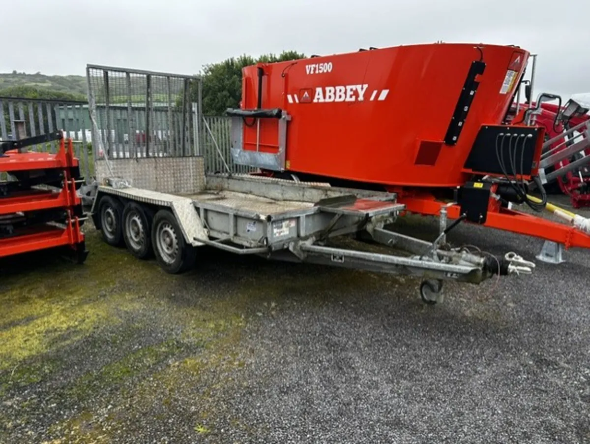 Tri axle Ifor Williams Plant Trailer - Image 1
