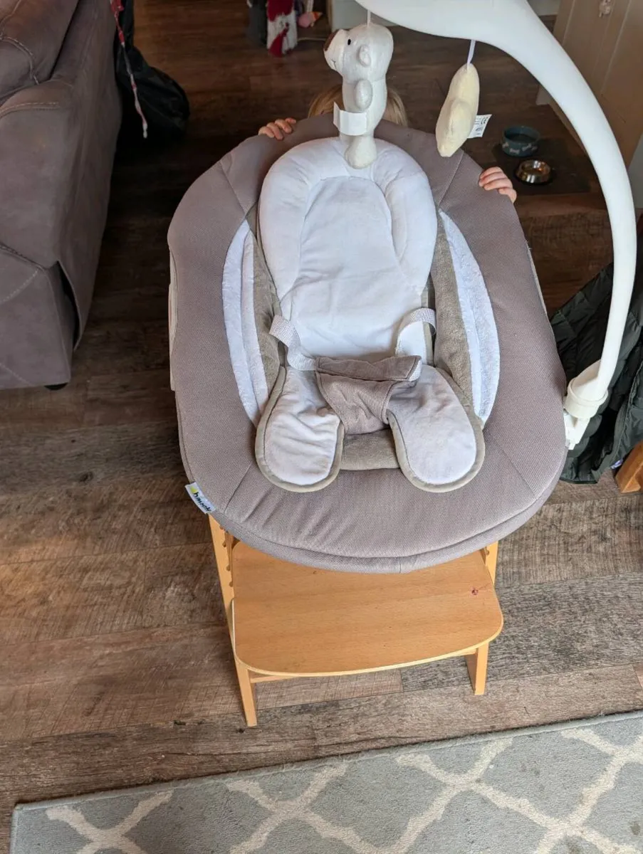 Hauck highchair and bouncer set - Image 1