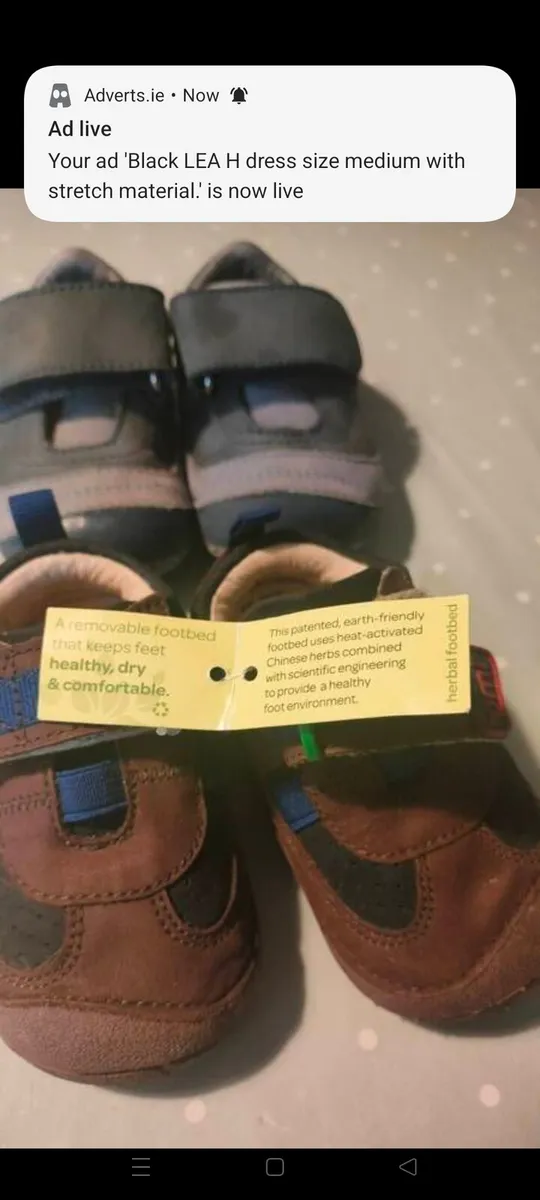 pairs of first start baby boys shoes. Earth friend - Image 2